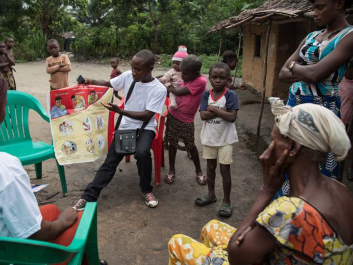Picture of a health project volunteer